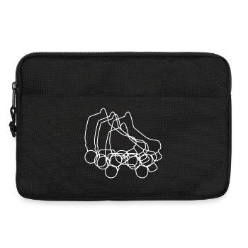 Roller Skates Zeichnung - Laptoptasche 13" - Schwarz - Vorne