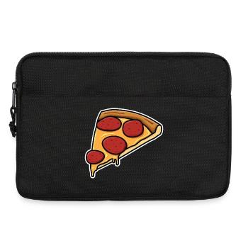 Pizza slice - Laptop bag 13" - black - Front