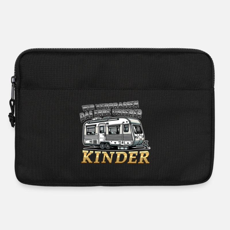 Das Erbe unserer Kinder Lustiger Spruch Wohnwagen - Laptoptasche 13" - Schwarz
