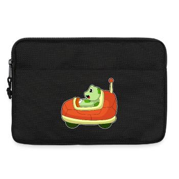 Voiture de tortue - Sacoche pour ordinateur portable 13 pouces - noir - Devant