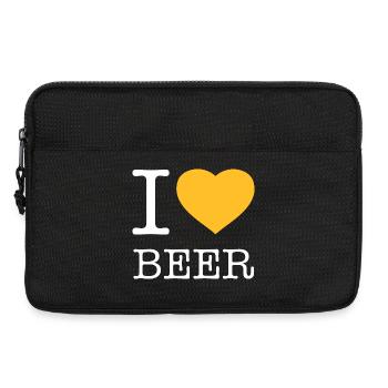 J’AIME LA BIÈRE Bier - Sacoche pour ordinateur portable 13 pouces - noir - Devant
