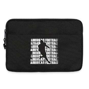 Joueurs de football américain - Sacoche pour ordinateur portable 13 pouces - noir - Devant