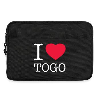 I LOVE TOGO - Laptop bag 13" - black - Front