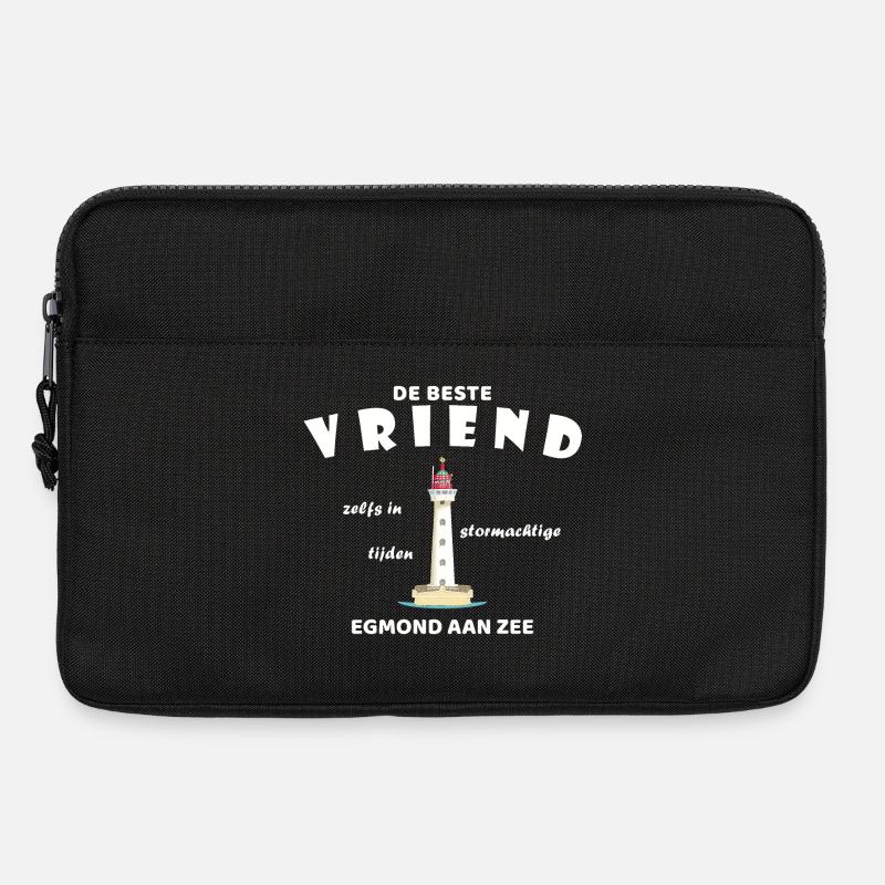 Egmond aan zee Bester Freund, Freundin, Leuchtturm - Laptoptasche 13" - Schwarz