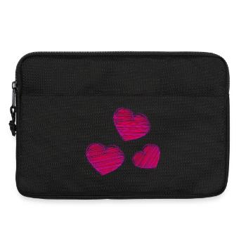 HERZ. HERZ. VALENTINSTAG. LIEBE. LIEBE. PAAR. - Laptoptasche 13" - Schwarz - Vorne
