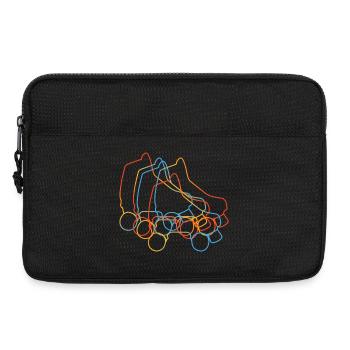 Retro Roller Skates - Laptop bag 13" - black - Front
