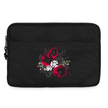 Mohnblumen Kornblumen Wildblumen - Laptoptasche 13" - Schwarz - Vorne