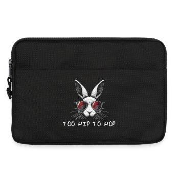 too hip to hop osterhase lustige sprüche ostern - Laptoptasche 13" - Schwarz - Vorne