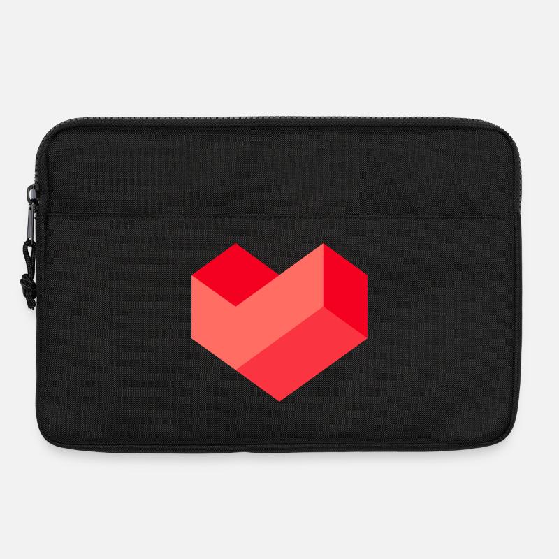 Pixel Herz - Laptoptasche 13" - Schwarz