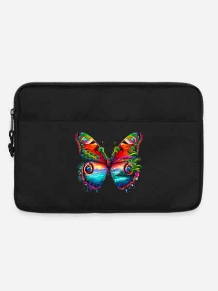 Schmetterling - Laptoptasche 13" - Schwarz