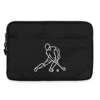 Field Hockey Drawing - Laptop bag 13" - black - Front