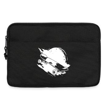 Skateboard Zeichnung - Laptoptasche 13" - Schwarz - Vorne