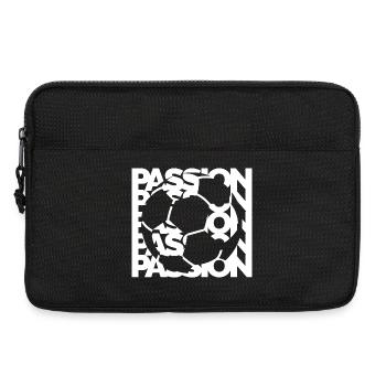 Icône de l’équipe de football Passion Icône du logo graphique - Sacoche pour ordinateur portable 13 pouces - noir - Devant