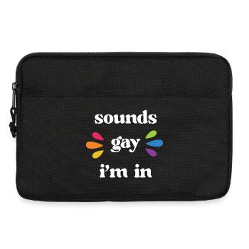 LGBT Pride Month - Klingt schwul. Ich bin dabei - Laptoptasche 13" - Schwarz - Vorne