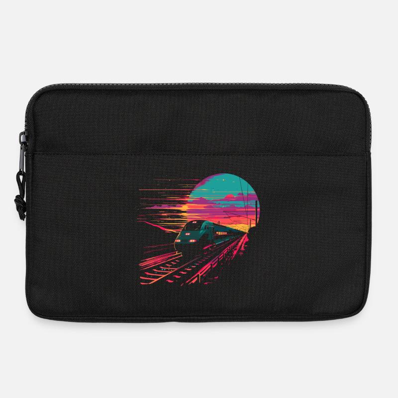Eisenbahn - Laptoptasche 13" - Schwarz