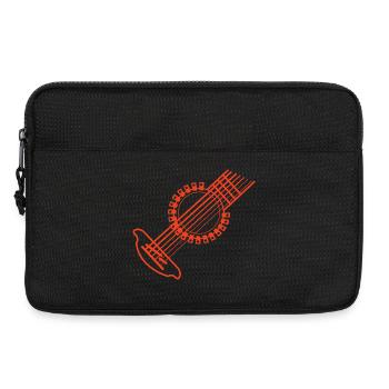Musicien guitare - Sacoche pour ordinateur portable 13 pouces - noir - Devant