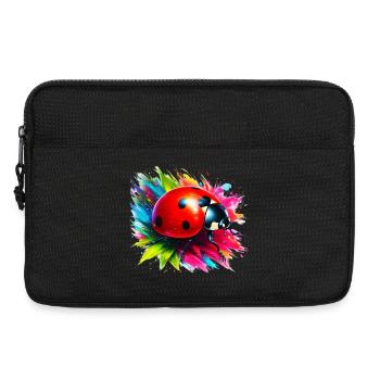 Marienkäfer - Laptoptasche 13" - Schwarz - Vorne