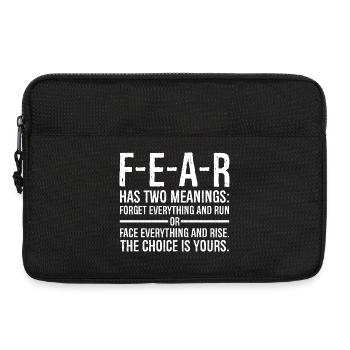 fear has two meanings forget everything and run - Laptoptasche 13" - Schwarz - Vorne