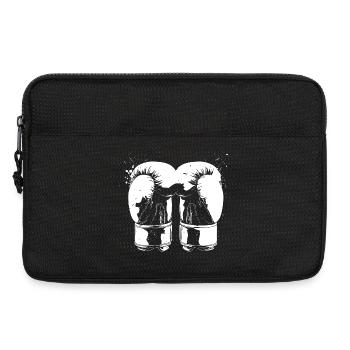 Kickboxhandschuhe Grafik - Laptoptasche 13" - Schwarz - Vorne
