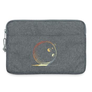Bowling Retro Look - Laptop bag 13" - heather grey - Front