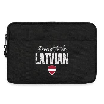 Stolze Letze, hergestellt in Lettland - Laptoptasche 13" - Schwarz - Vorne