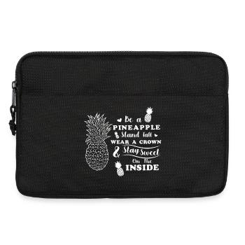 Graphique de citation d’ananas pour les vêtements d’été - Sacoche pour ordinateur portable 13 pouces - noir - Devant