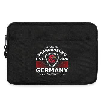 Brandenburg Wappen – Stolz auf die Heimat - Laptoptasche 13" - Schwarz - Vorne