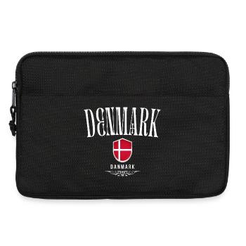 Patriote danois, fierté danoise - Sacoche pour ordinateur portable 13 pouces - noir - Devant