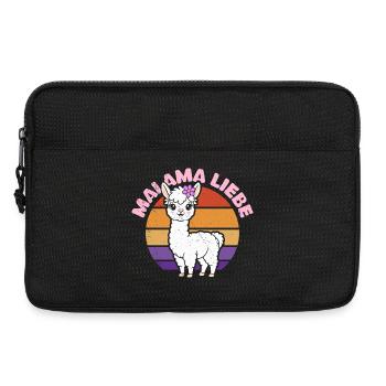 Bald Mama MALAMA LIEBE Retro Lustiges - Laptoptasche 13" - Schwarz - Vorne