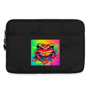 grenouille - Sacoche pour ordinateur portable 13 pouces - noir - Devant