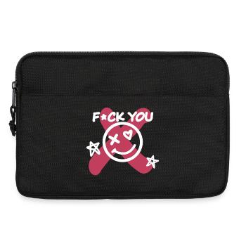 Va te faire foutre! - Sacoche pour ordinateur portable 13 pouces - noir - Devant