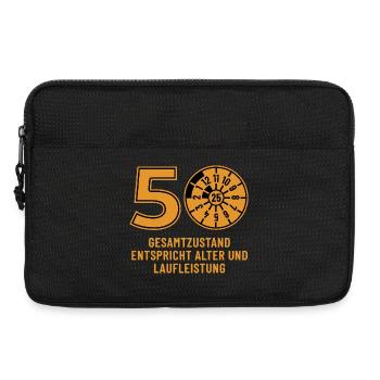 HU November 2025 - 50 Years - Birthday Gift - Laptop bag 13" - black - Front