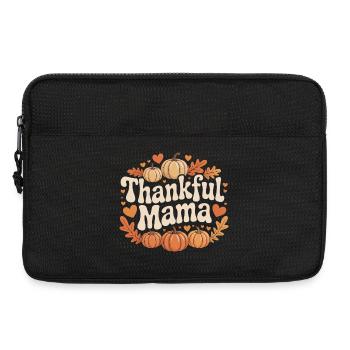 Thankful Mama Herbst Kürbis Mama Erntedank - Laptoptasche 13" - Schwarz - Vorne
