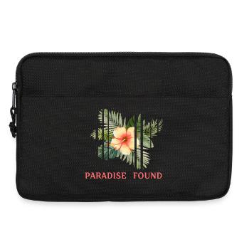 Fragmented Hibiscus Tropical Paradise - Laptop bag 13" - black - Front