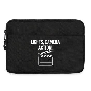 Film Klappbrett Lichter Kamera Aktion - Laptoptasche 13" - Schwarz - Vorne