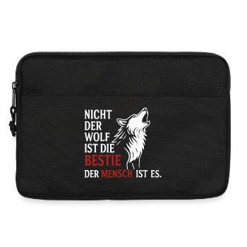 CoolesWolfs design with saying - Laptop bag 13" - black - Front