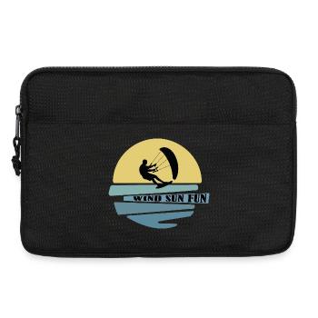 Wind Sonne Fun Kitesurfer - Laptoptasche 13" - Schwarz - Vorne