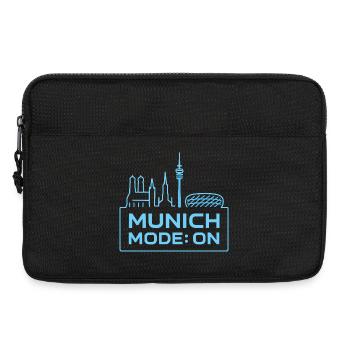 Munich Mode On Skyline Bayern Design - Laptoptasche 13" - Schwarz - Vorne