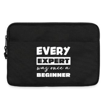 Chaque expert a été un jour un débutant - Sacoche pour ordinateur portable 13 pouces - noir - Devant