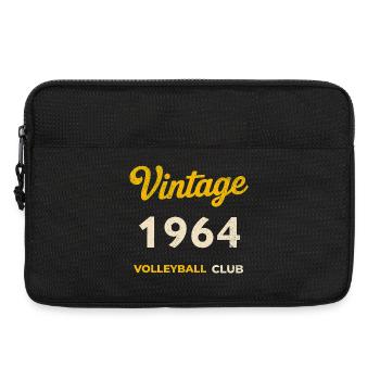 Vintage 1964 – Volleyball Club Rétro Année de naissance - Sacoche pour ordinateur portable 13 pouces - noir - Devant