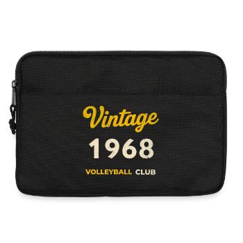 Millésime 1968 – Volleyball Club Rétro Année de naissance - Sacoche pour ordinateur portable 13 pouces - noir - Devant