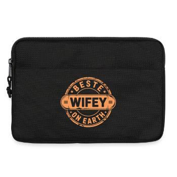 Meilleur cadeau pour femme Saint-Valentin - Sacoche pour ordinateur portable 13 pouces - noir - Devant
