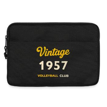 Vintage 1957 – Volleyball Club Rétro Année de naissance - Sacoche pour ordinateur portable 13 pouces - noir - Devant
