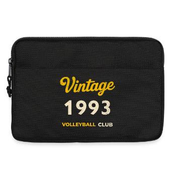 Millésime 1993 – Volleyball Club Rétro Année de naissance - Sacoche pour ordinateur portable 13 pouces - noir - Devant