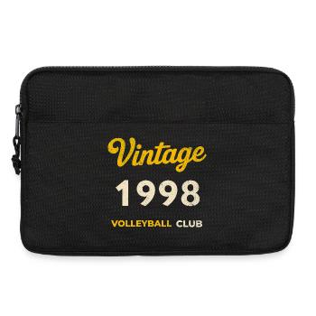 Vintage 1998 – Volleyball Club Retro Geburtsjahr - Laptoptasche 13" - Schwarz - Vorne