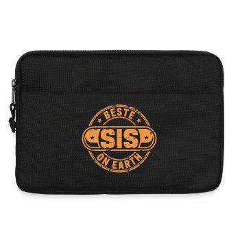 Beste Sis Schwester Geschenk - Laptoptasche 13" - Schwarz - Vorne