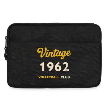 Vintage 1962 – Club de volley-ball Rétro Année de naissance - Sacoche pour ordinateur portable 13 pouces - noir - Devant