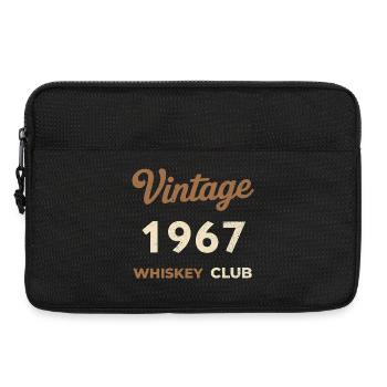 Vintage 1967 – Whiskey Club Retro Geburtsjahr - Laptoptasche 13" - Schwarz - Vorne