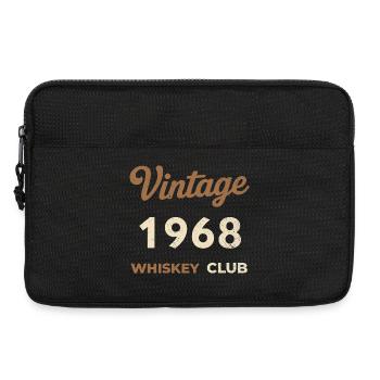 Vintage 1968 – Whiskey Club Retro Birth Year - Laptop bag 13" - black - Front
