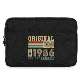 Original 1986 Vintage Vintage Anniversaire Rétro - Sacoche pour ordinateur portable 13 pouces - noir - Devant